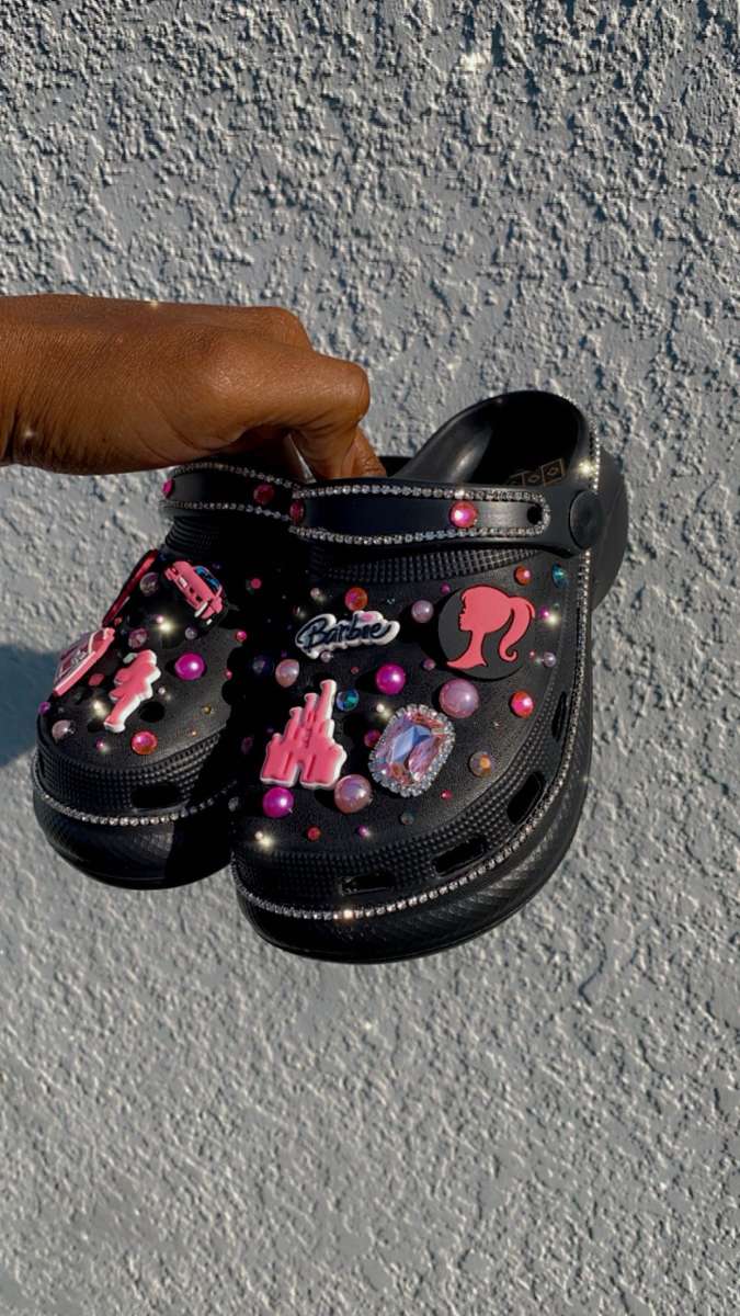 Platform Barbie Crocs
