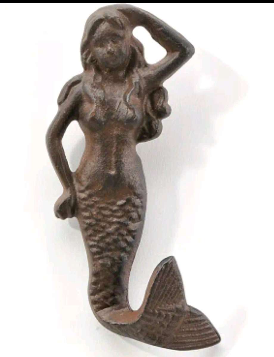 Cast Iron Mermaid Wall Hanging