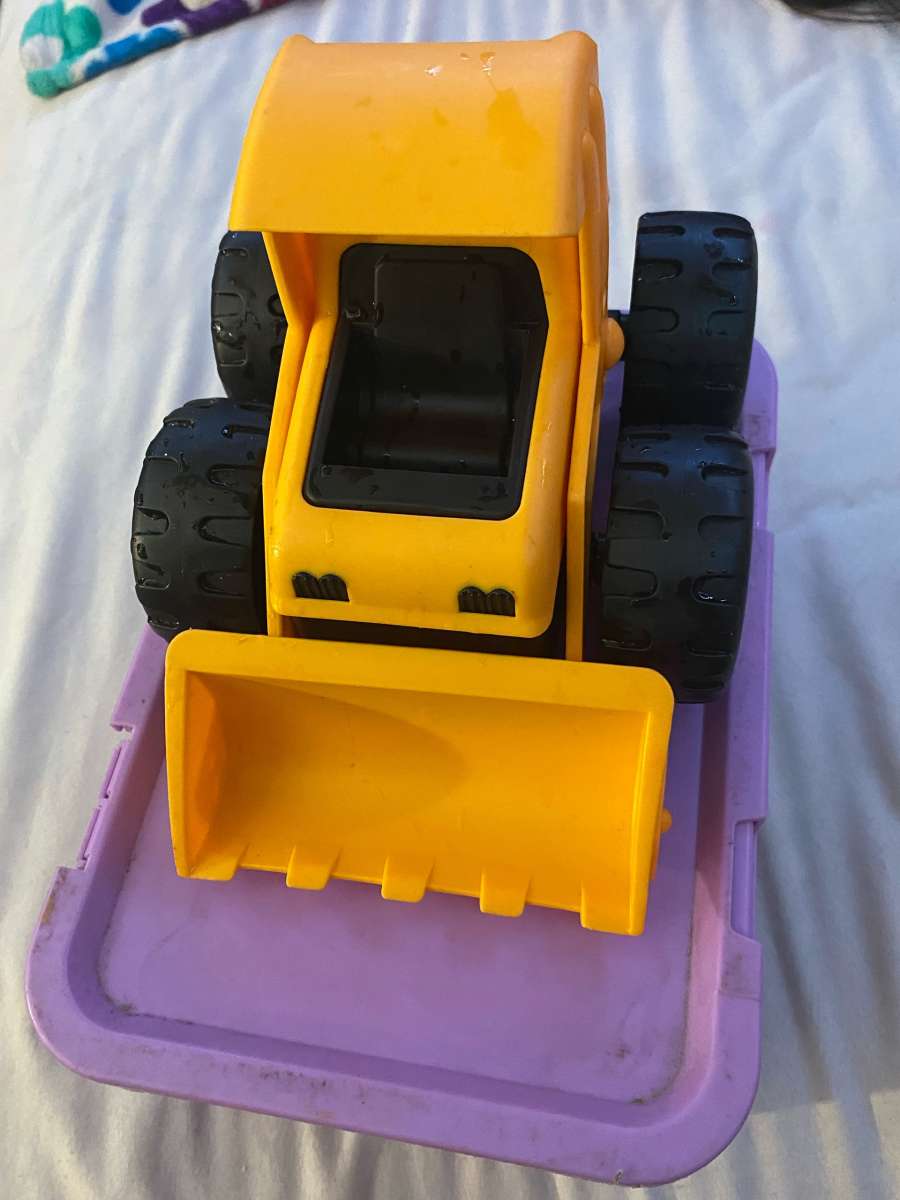 CAT yellow toy tractor
