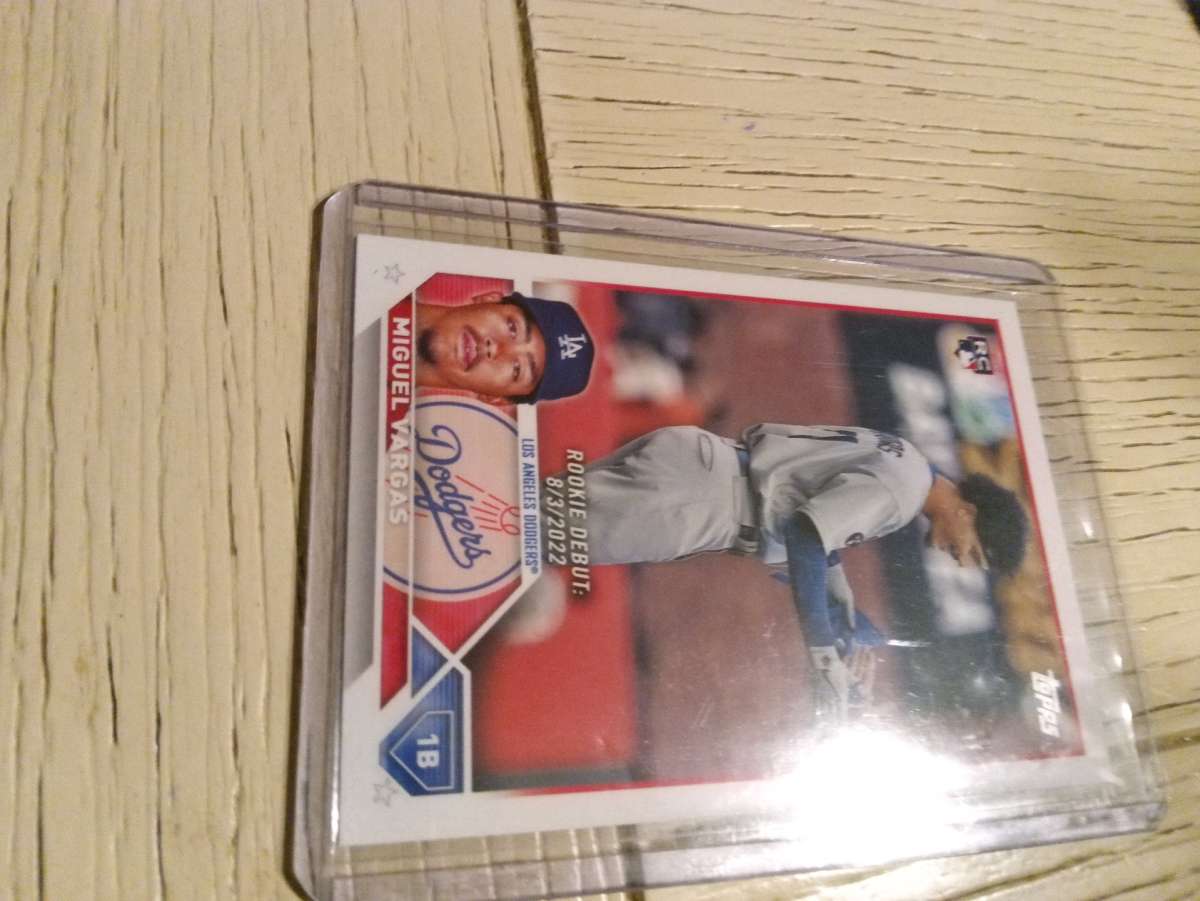 2 card rookie lot of Nolan Jones and Miguel Vargas topps