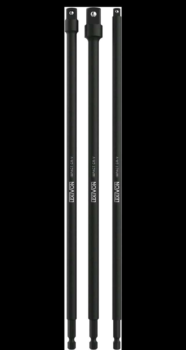 Impact Grade Socket Adapter Set 12 inch Extension Bit LX 103