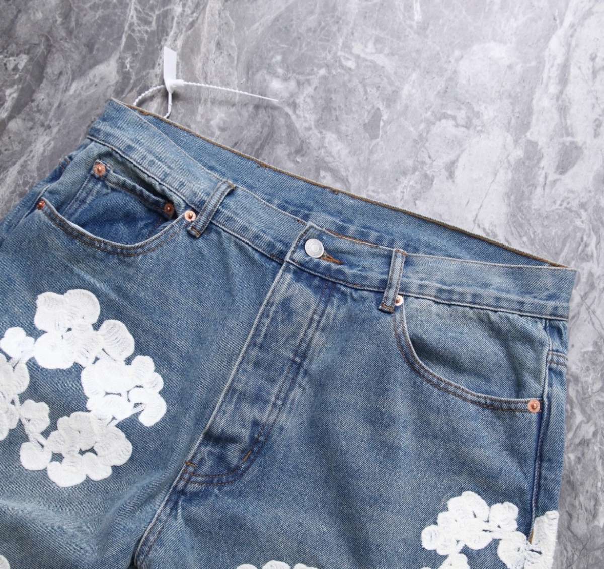 denim shorts