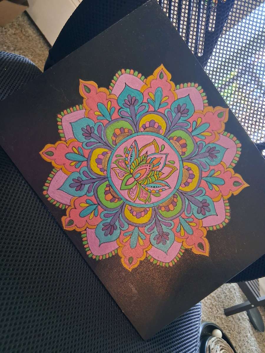 Mandala art painting