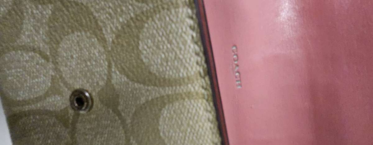 PINK COACH PURSE