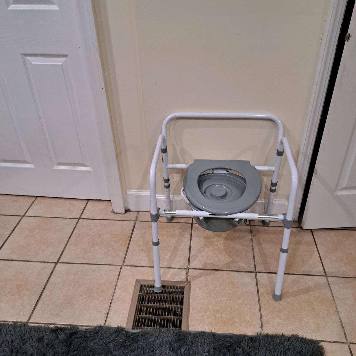 Bedside portable toilet