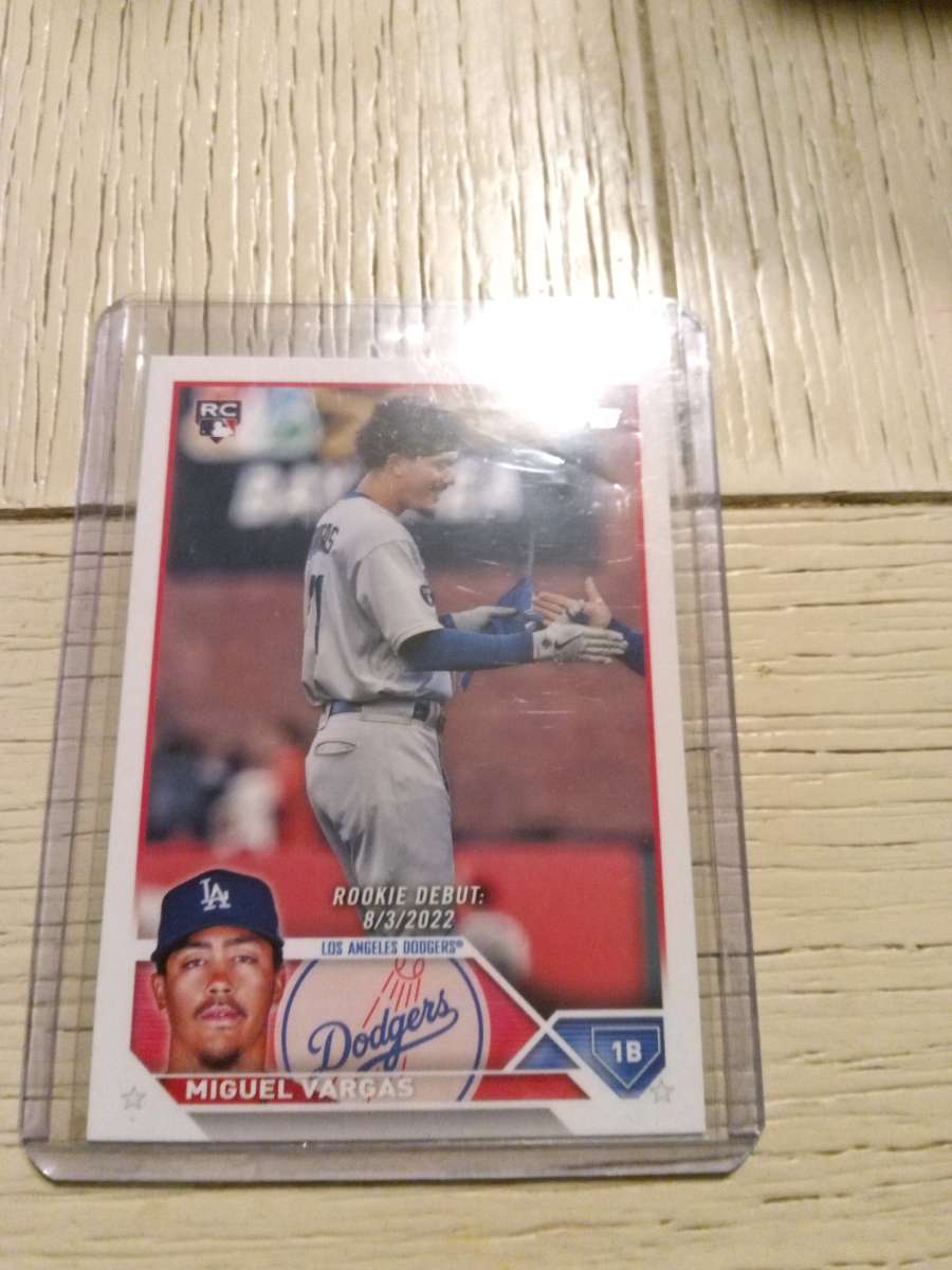 2 card rookie lot of Nolan Jones and Miguel Vargas topps