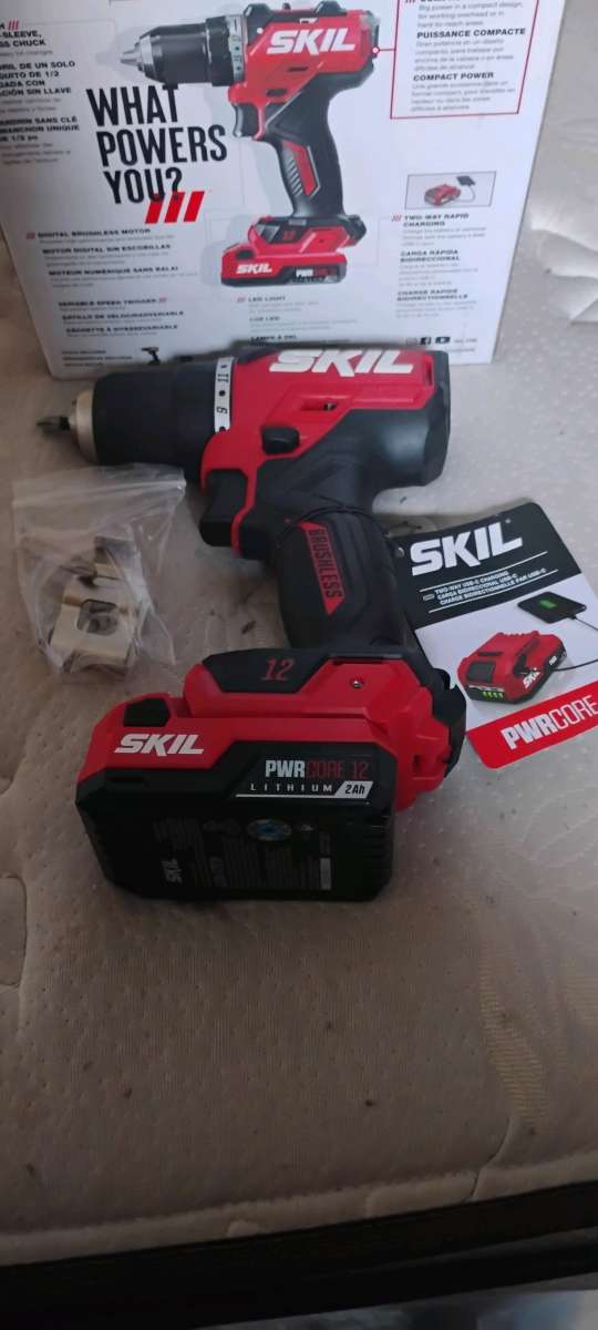SKIL PWR CORE 12volt 12in Keyless Brushless Cordless