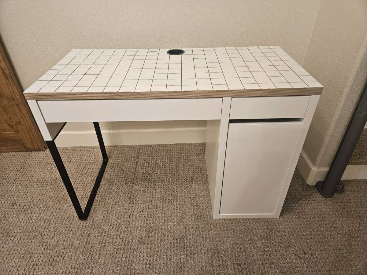 white IKEA Desk