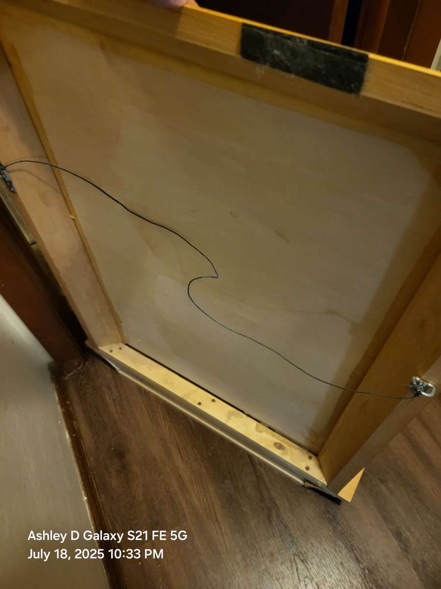 24 inch square wood frame with mirror homedecorone set left