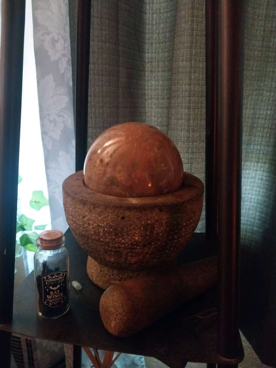 Morter Pestle Ball and Bat Wings Set