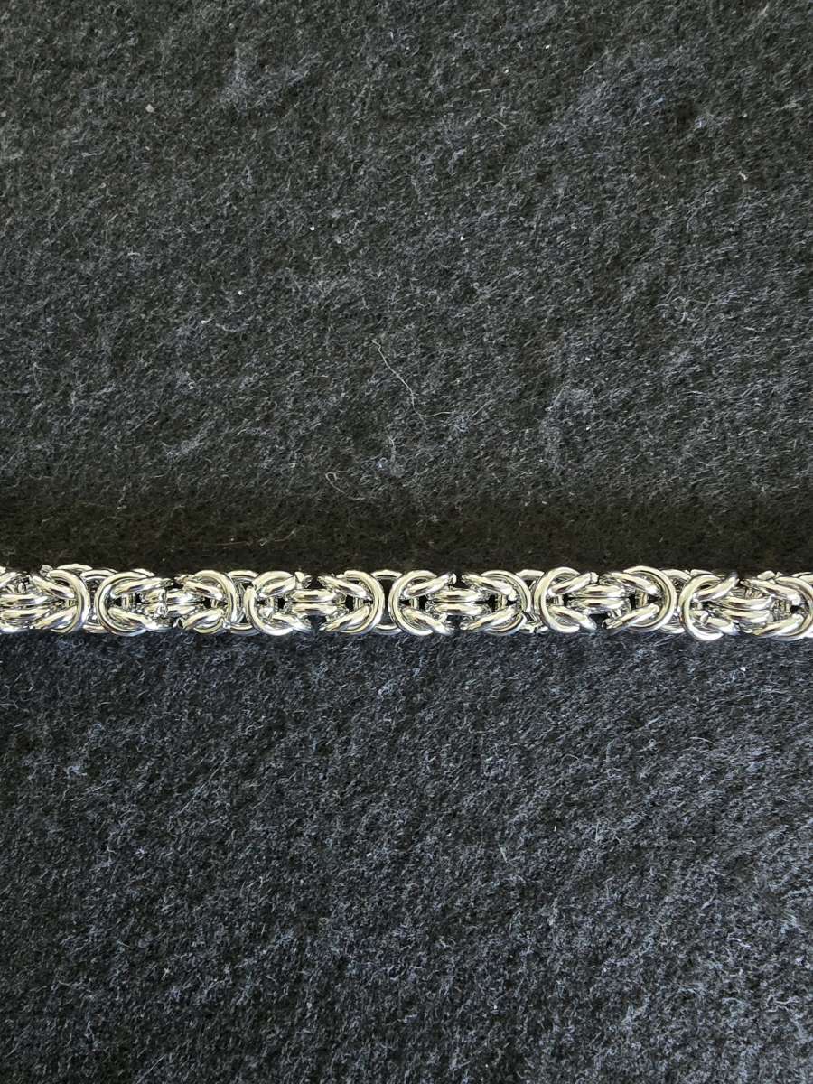 Stainless Steel Byzantine Bracelet