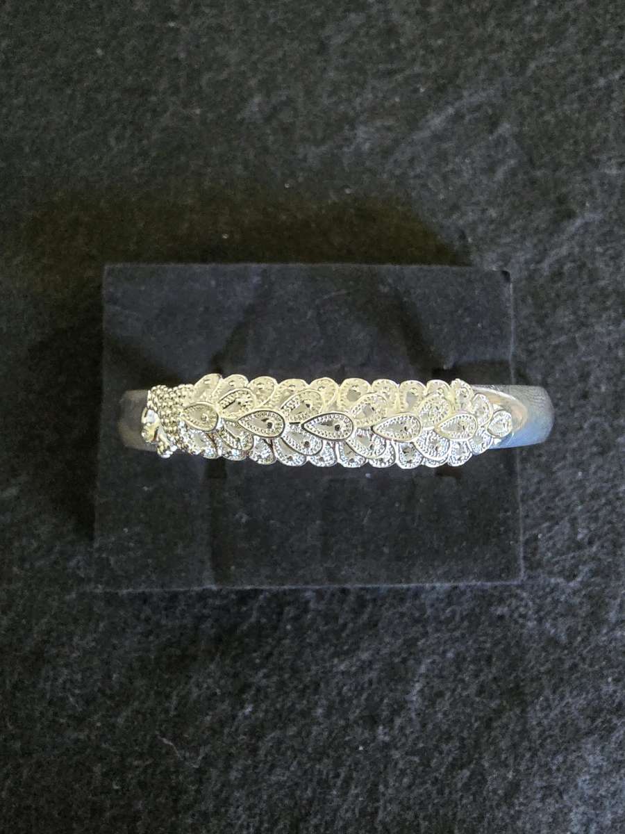 999 Fine Sterling Silver Peacock Bracelet