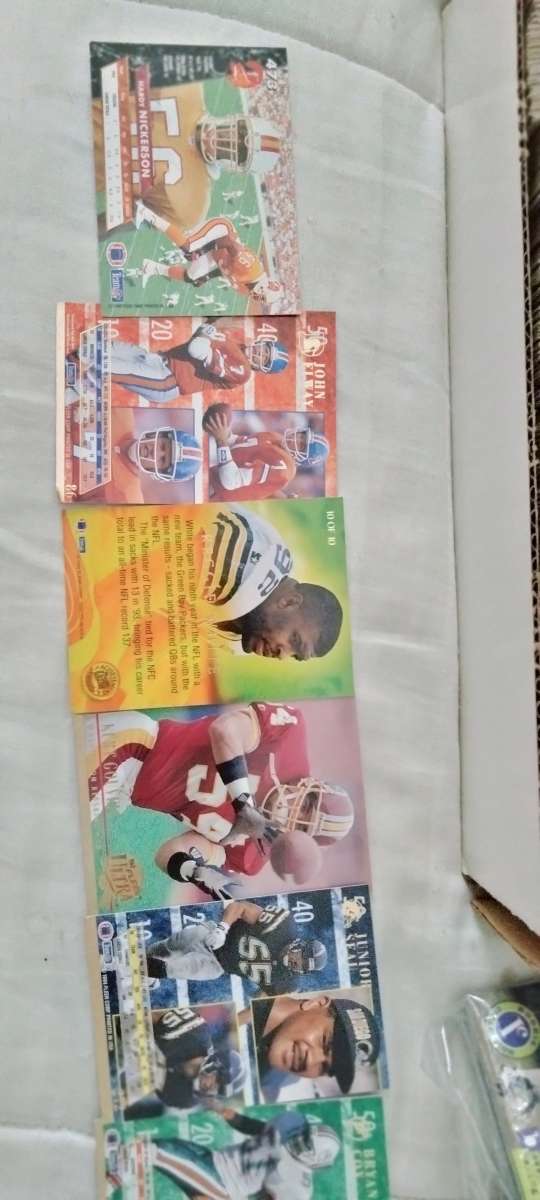 Collection Of NFL Football Trading Cards