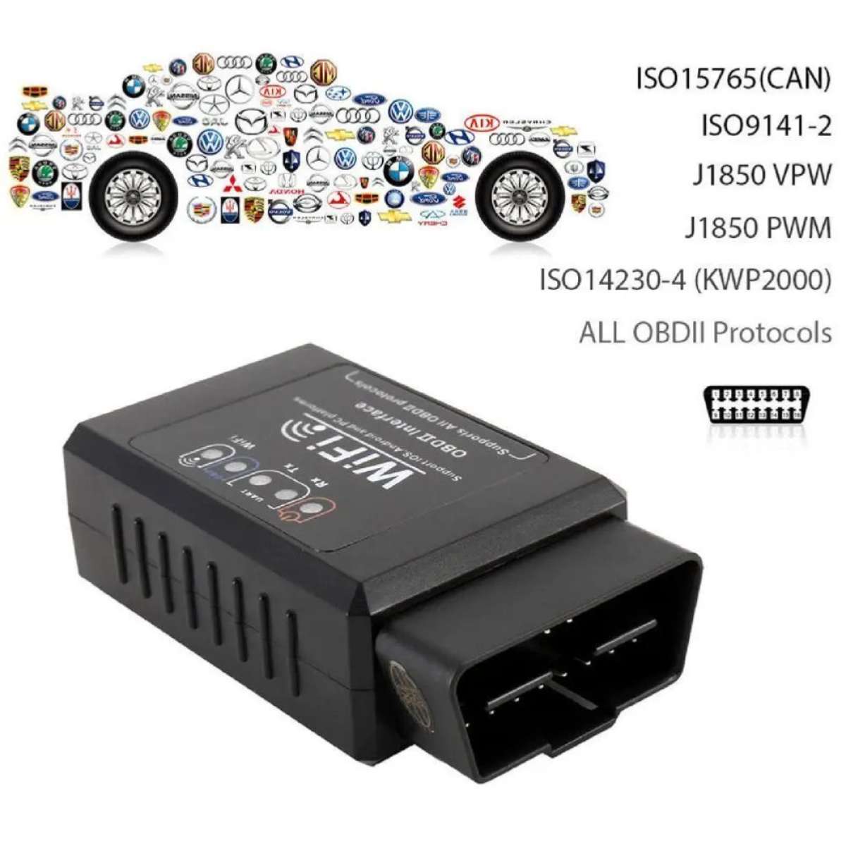 OBD 2 WiFi ELM327 Code Reader Scanner