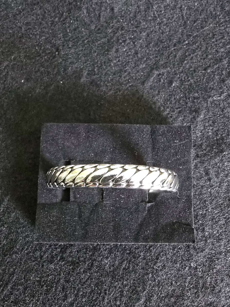 S925 Sterling Silver Oval Pattern Bracelet