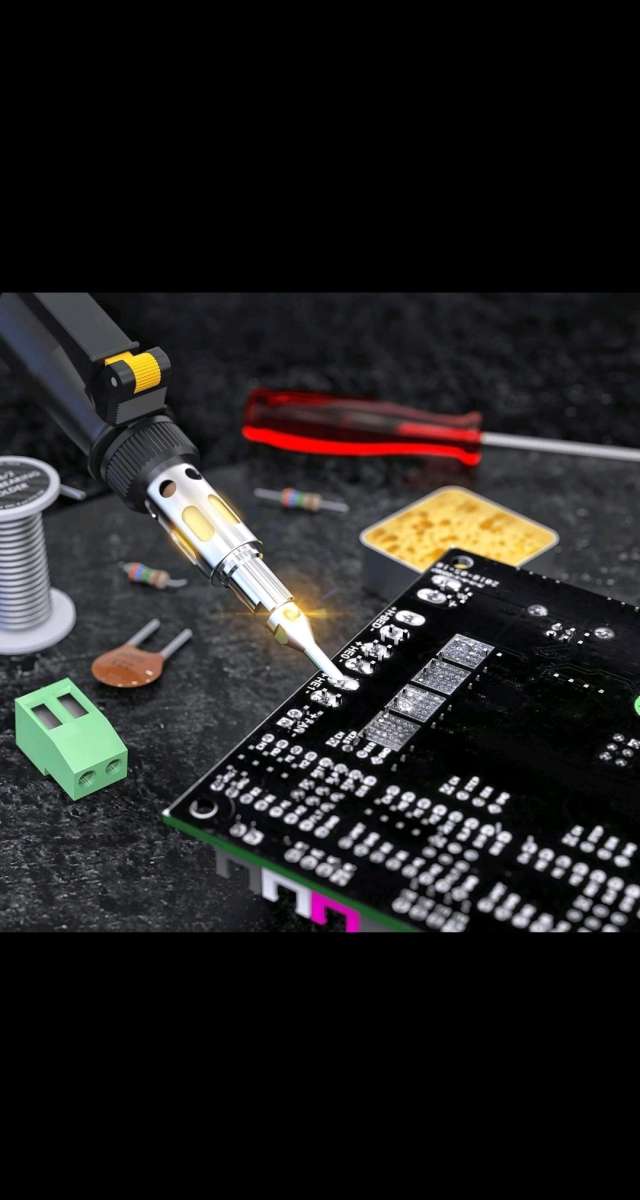 LEXIVON Butane Soldering Iron MultiPurpose Kit Cordless Adju