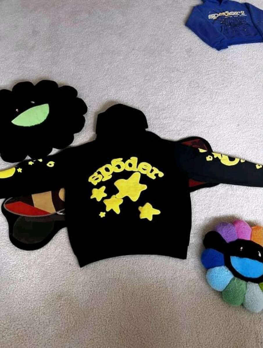 Black and yellow Spider  hoodie