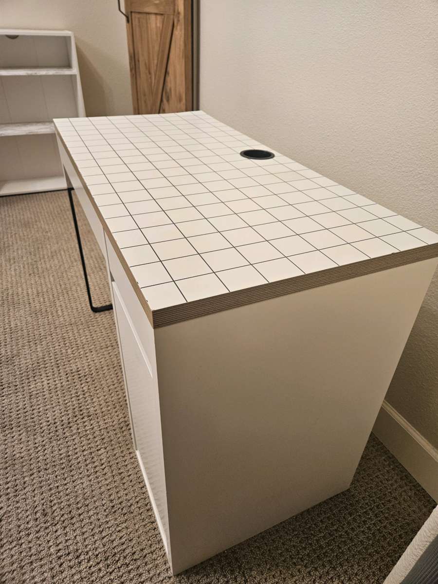 white IKEA Desk