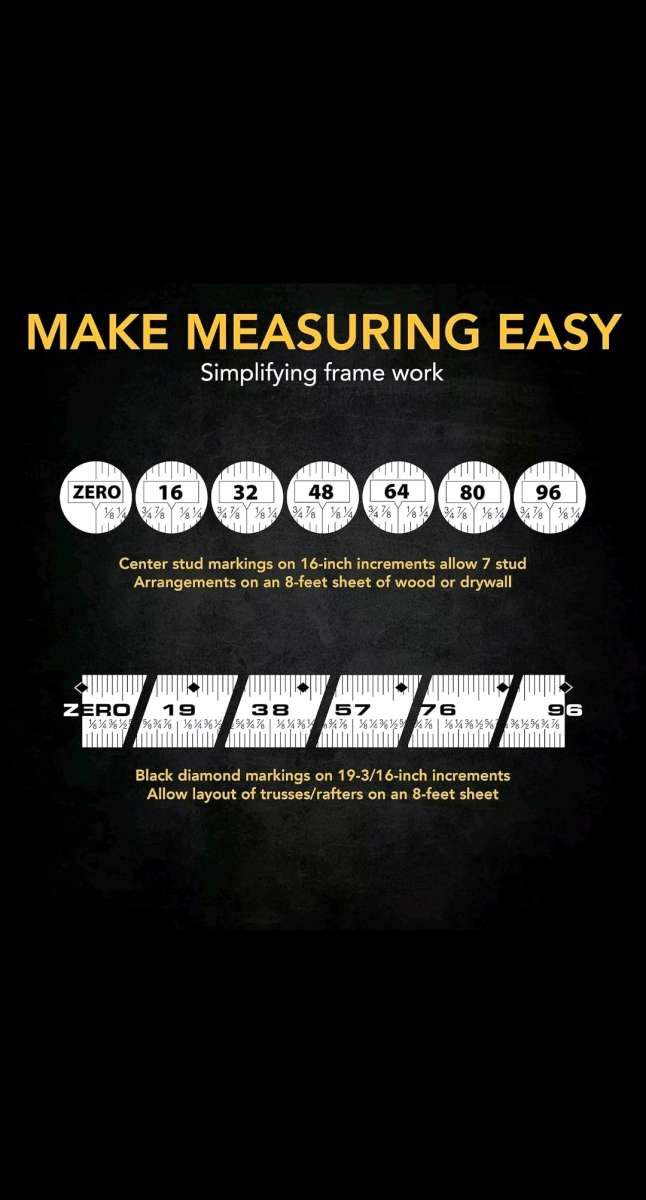 4Pack LX 204 25Ft75M Tape MeasureDualock Autolock1Inch Wide