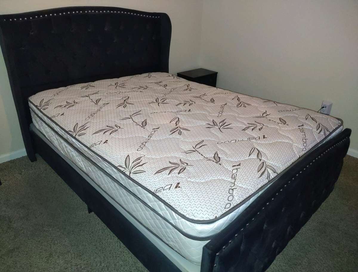 Queen Bed with  Bamboo Mattress