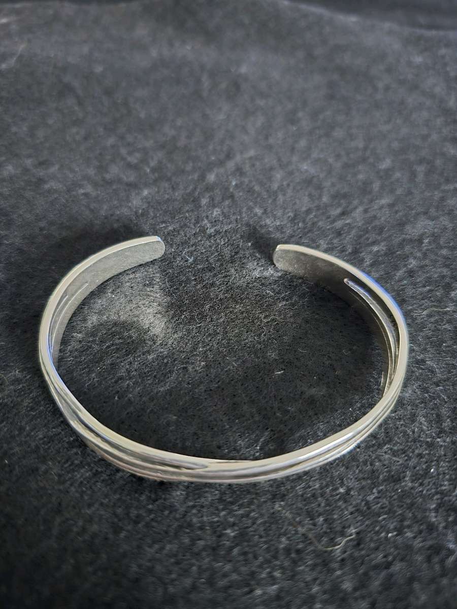 925 Sterling Silver Retro Wave Bracelet