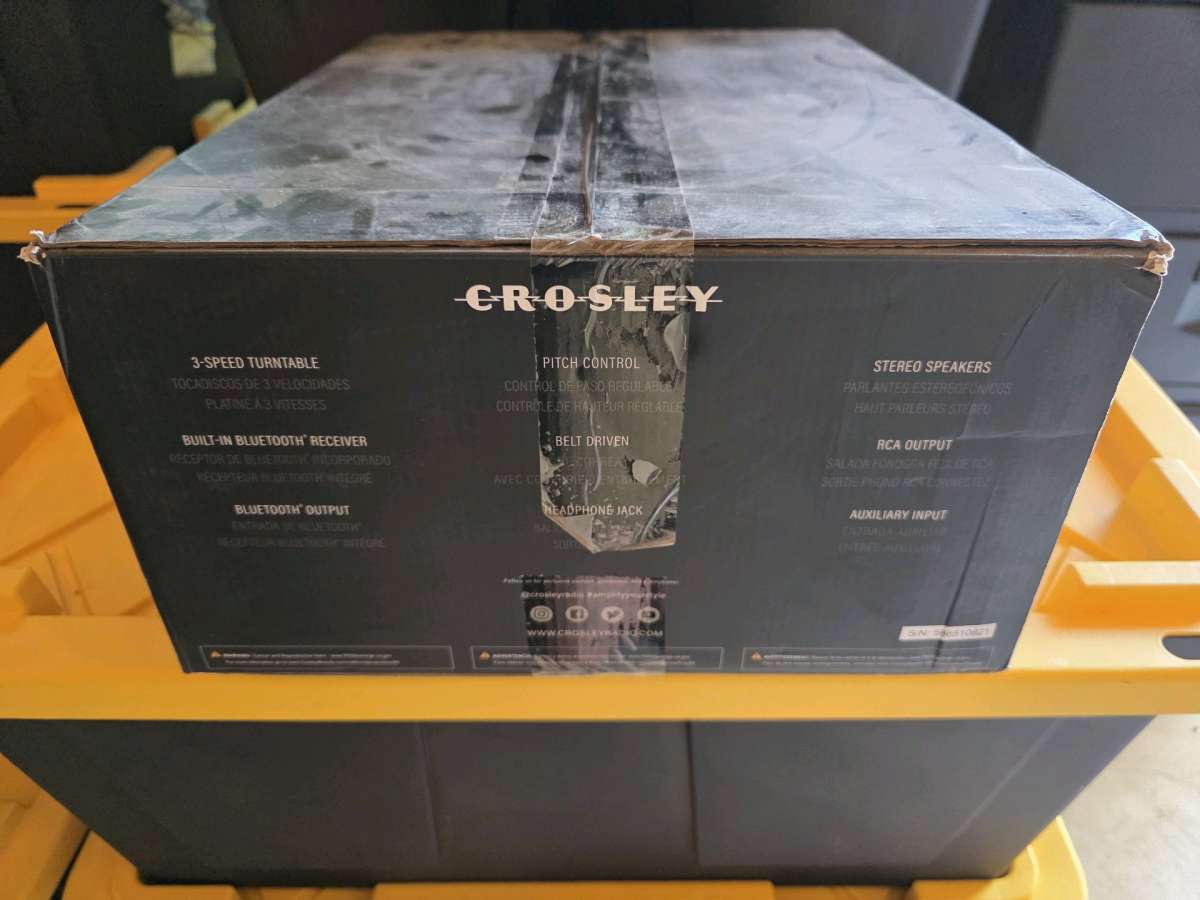 Crosley Voyager 3 Speed Portable Bluetooth Turntable Black
