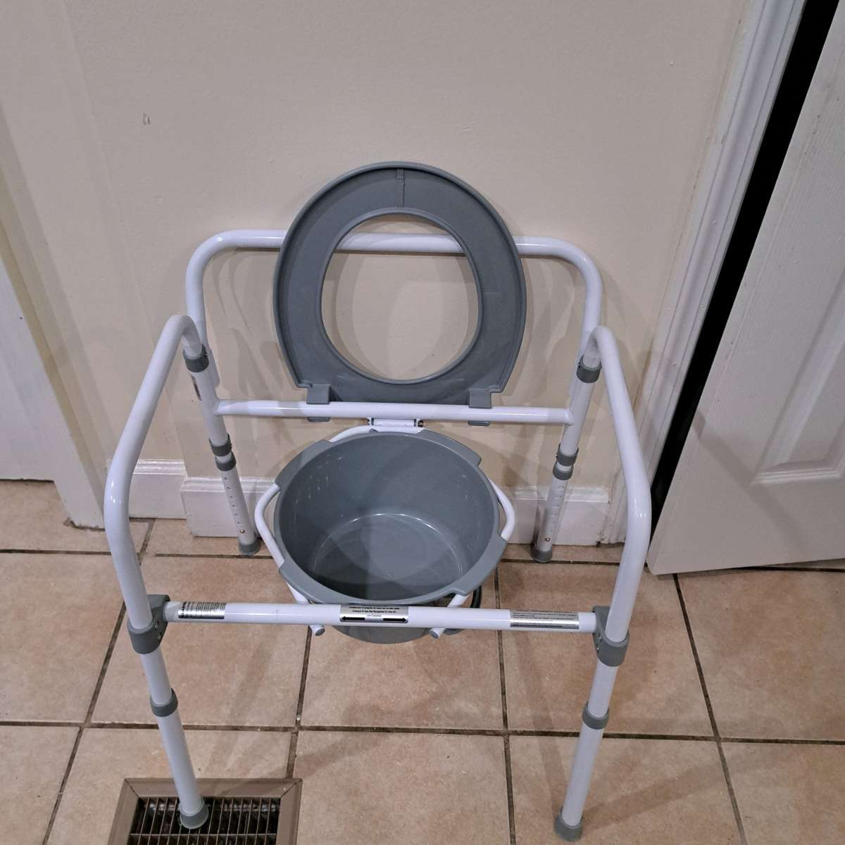 Bedside portable toilet