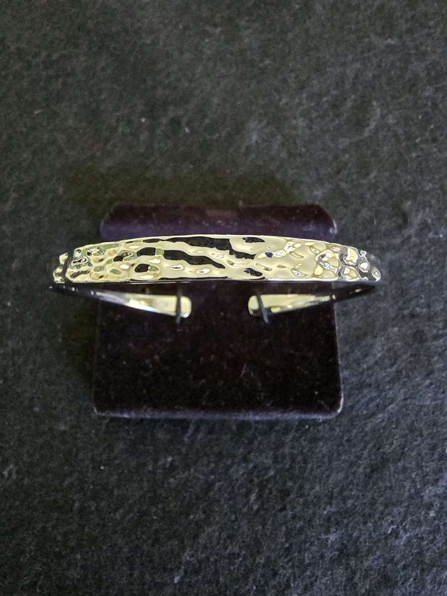 925 Sterling Silver Hammer Tone Bracelet