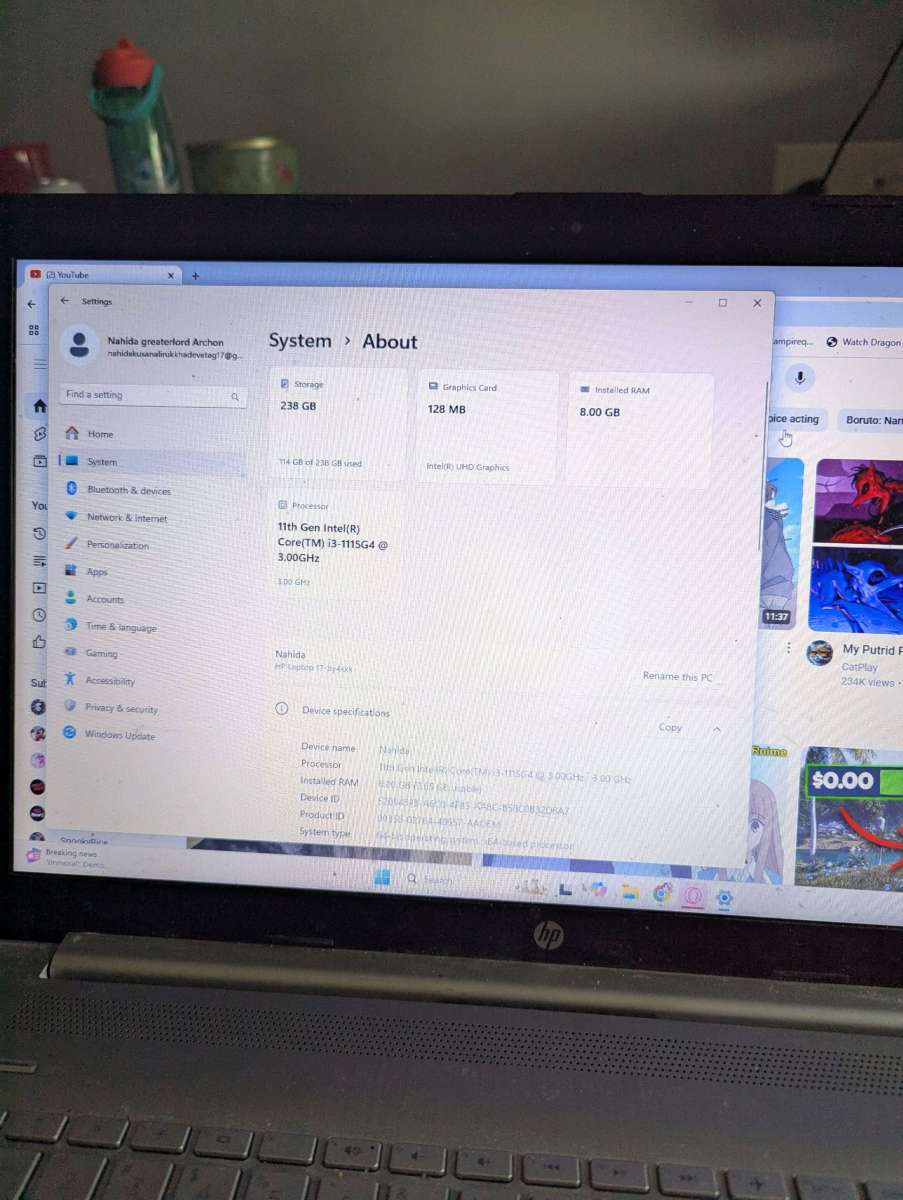 HP laptop