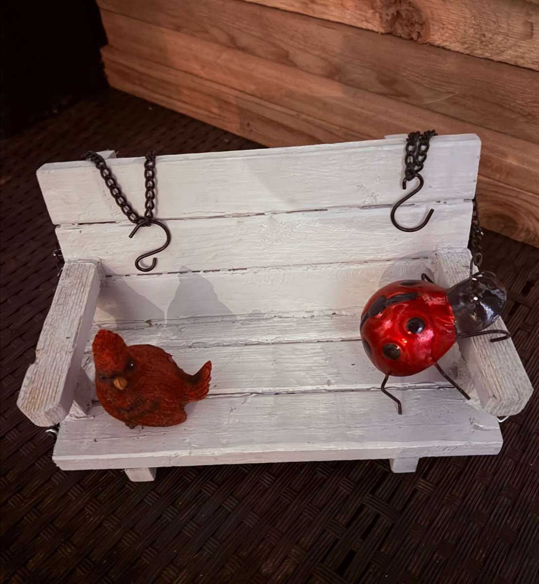 handmade mini swing decor for home and garden