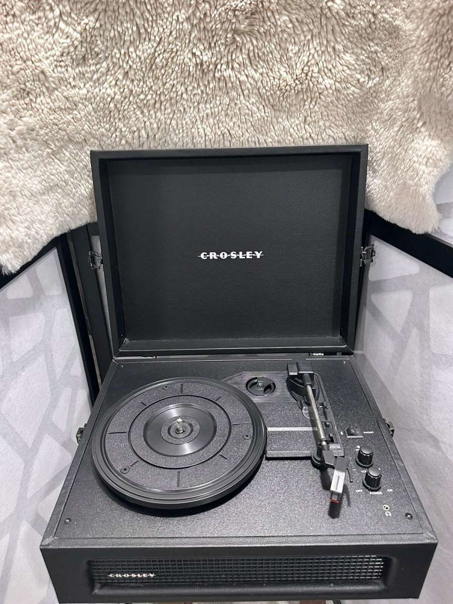 Crosley Voyager 3 Speed Portable Bluetooth Turntable Black