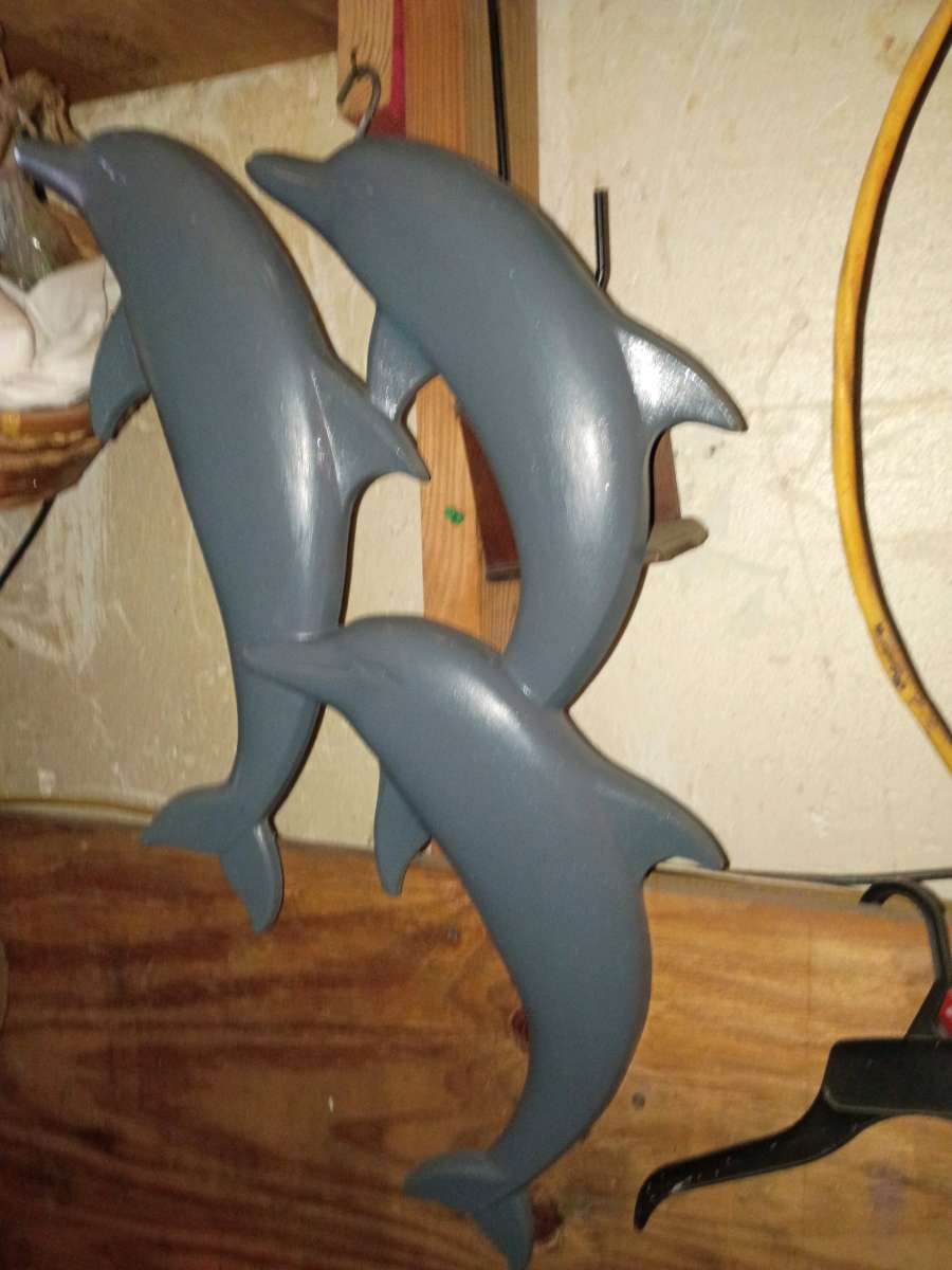 dolphin hanging sculpture