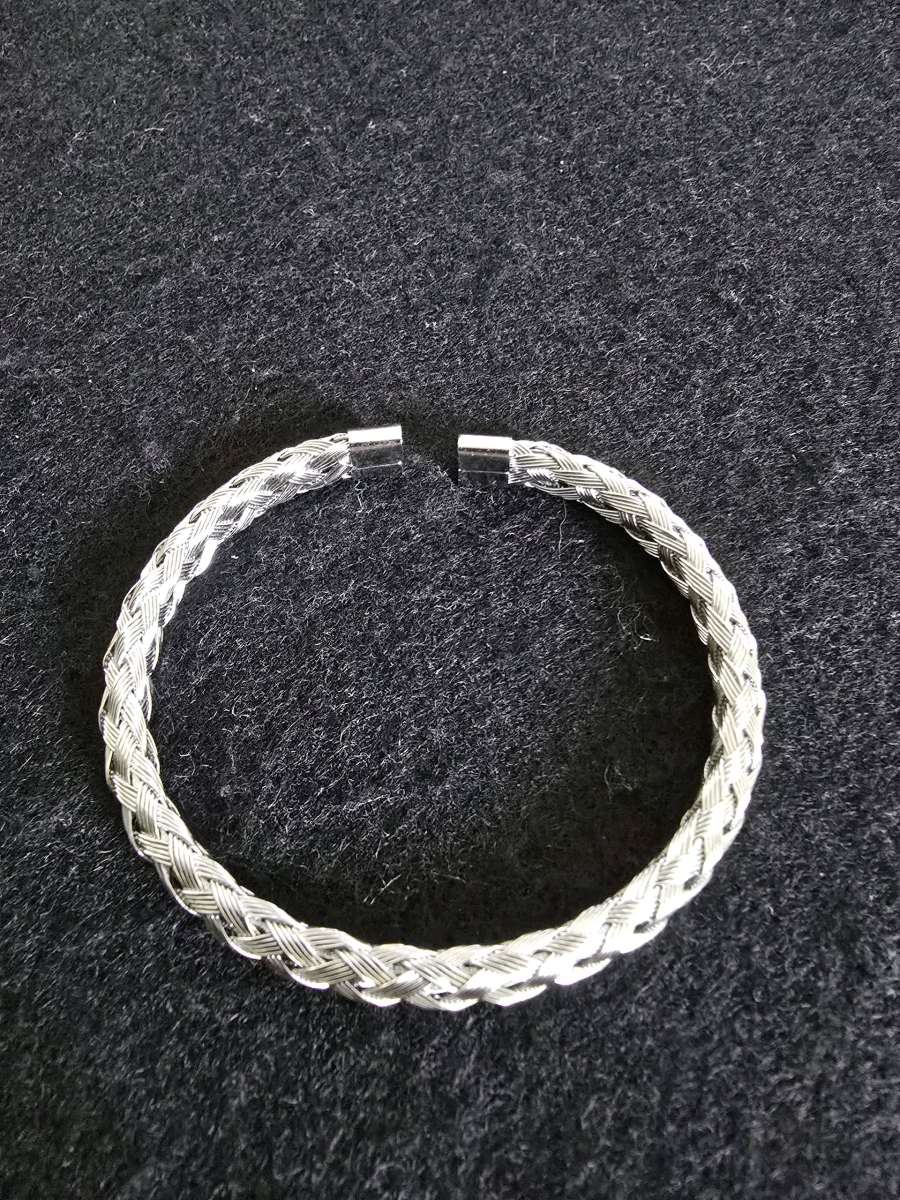 Stainless Steel Twisted Braided Bracelet