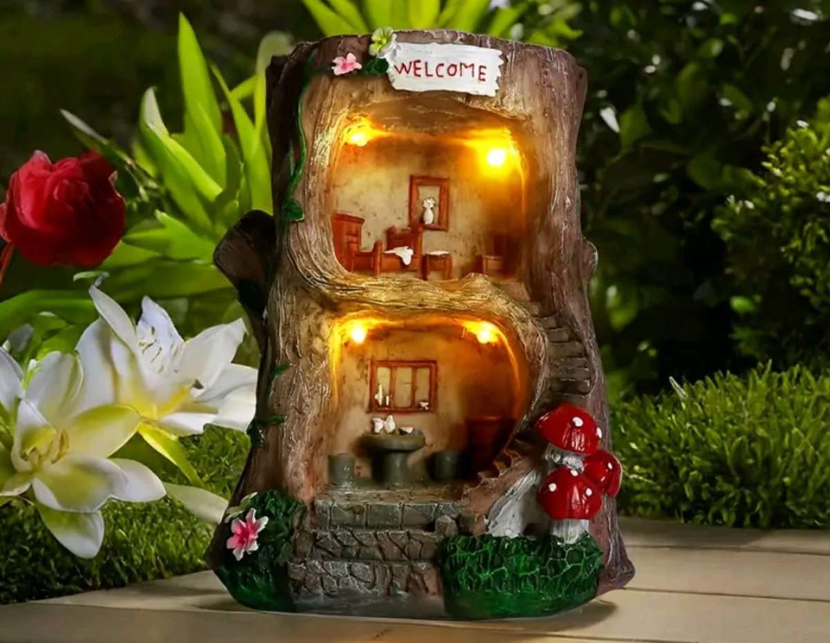 Dwarf and Fairy House Solar Powered
