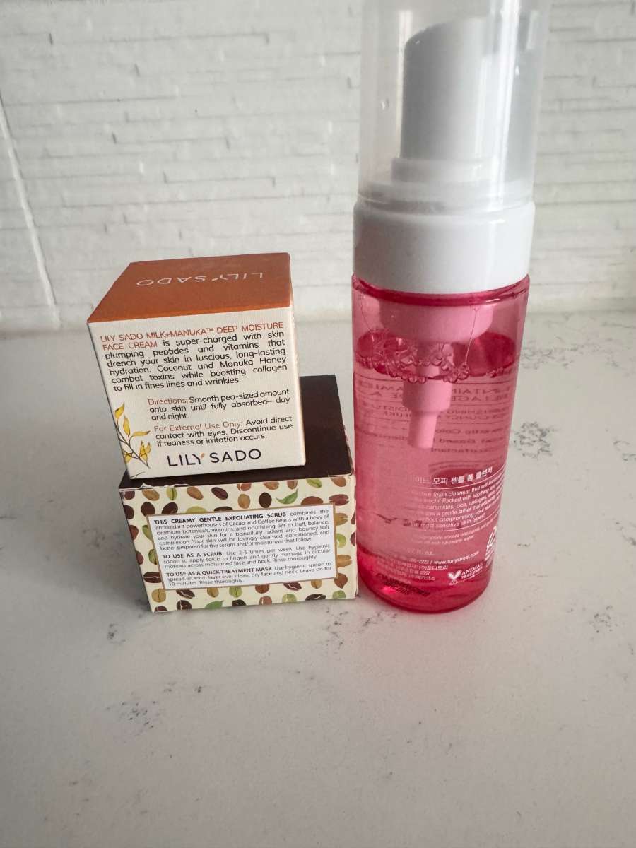 Face wash and moisturizer