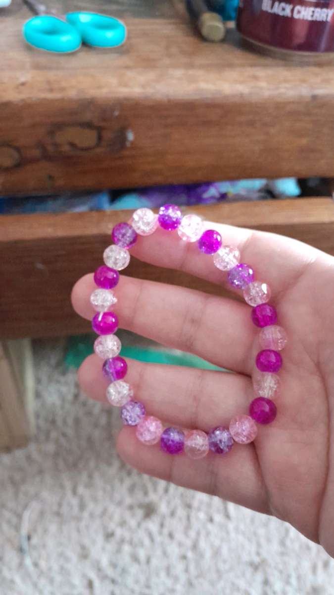 beautiful cherry blossom colored bracelet