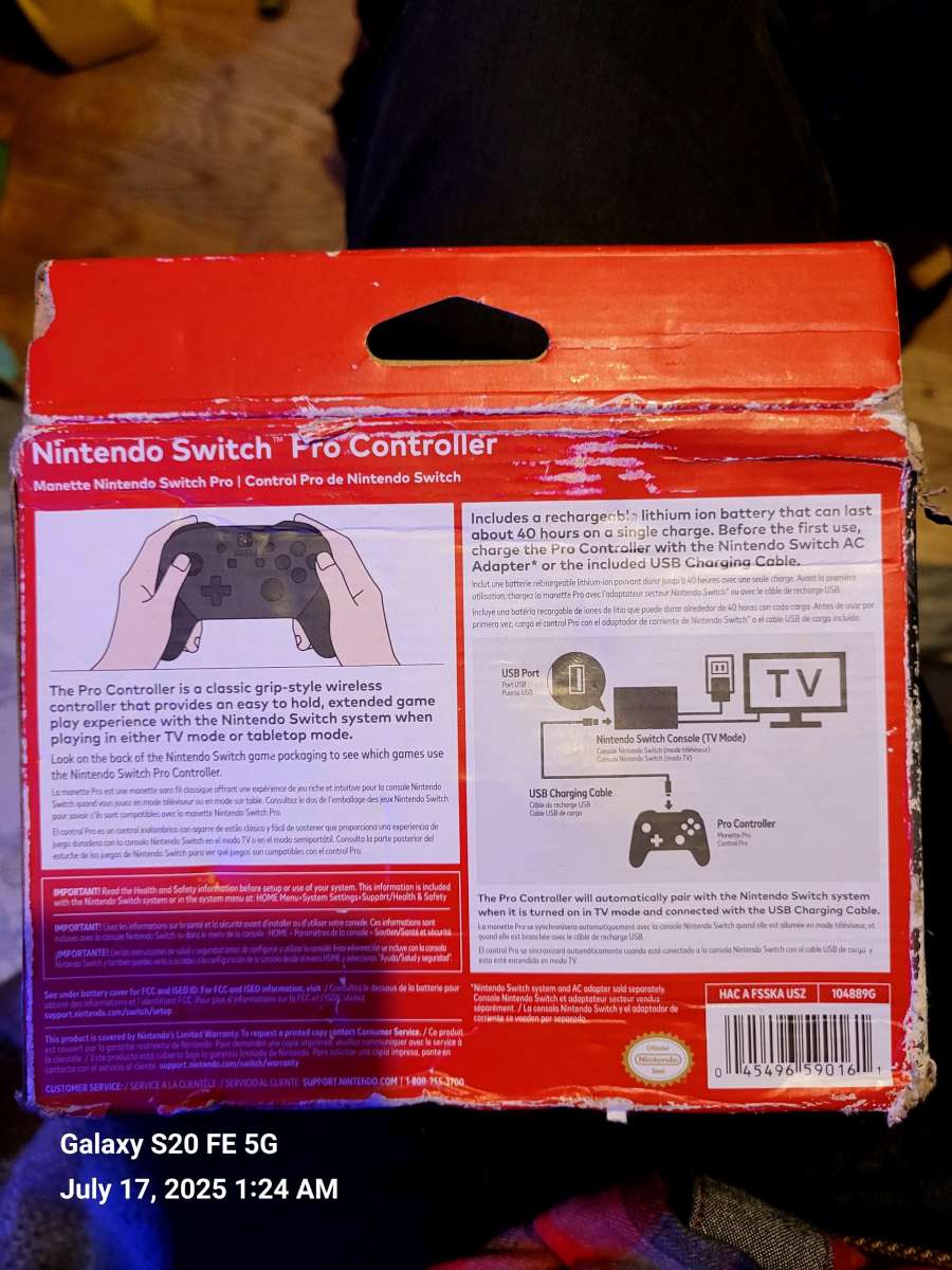 Nintendo switch pro controller