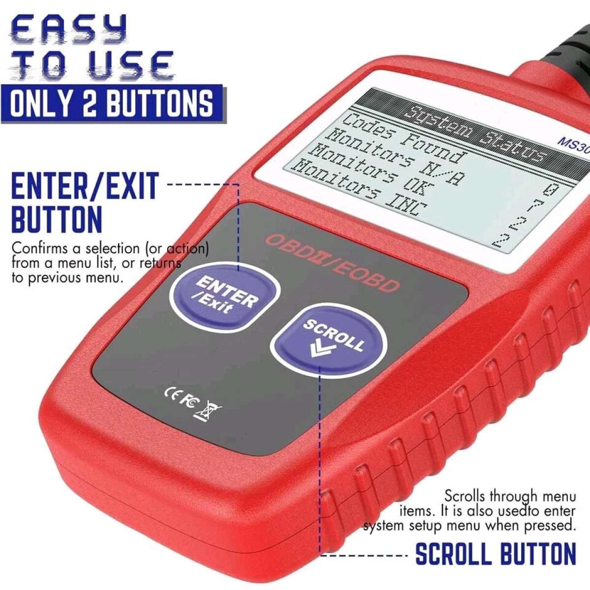 OBD 2 Code Reader Scanner MS 309