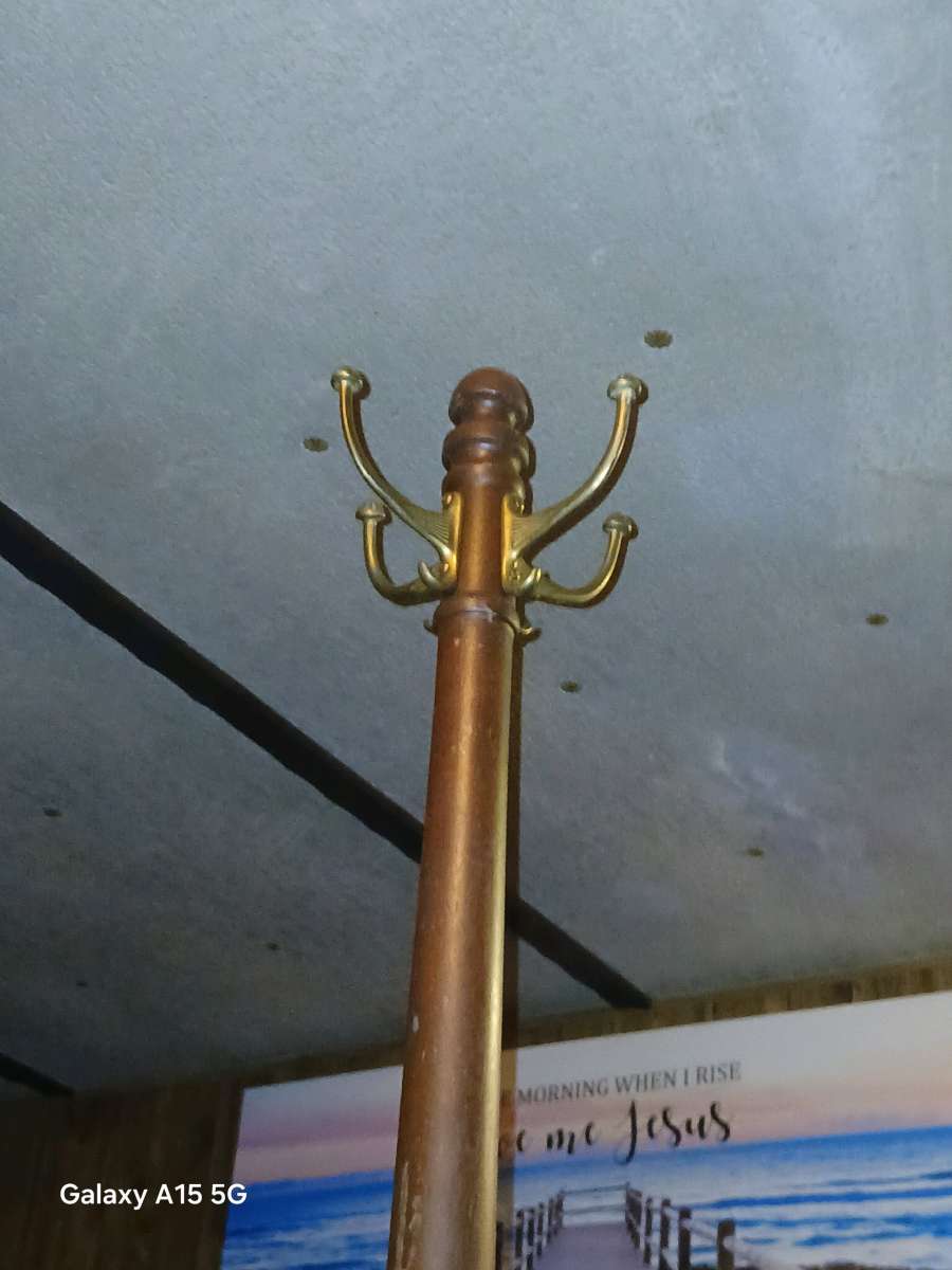 Brass Iron Coat Rack