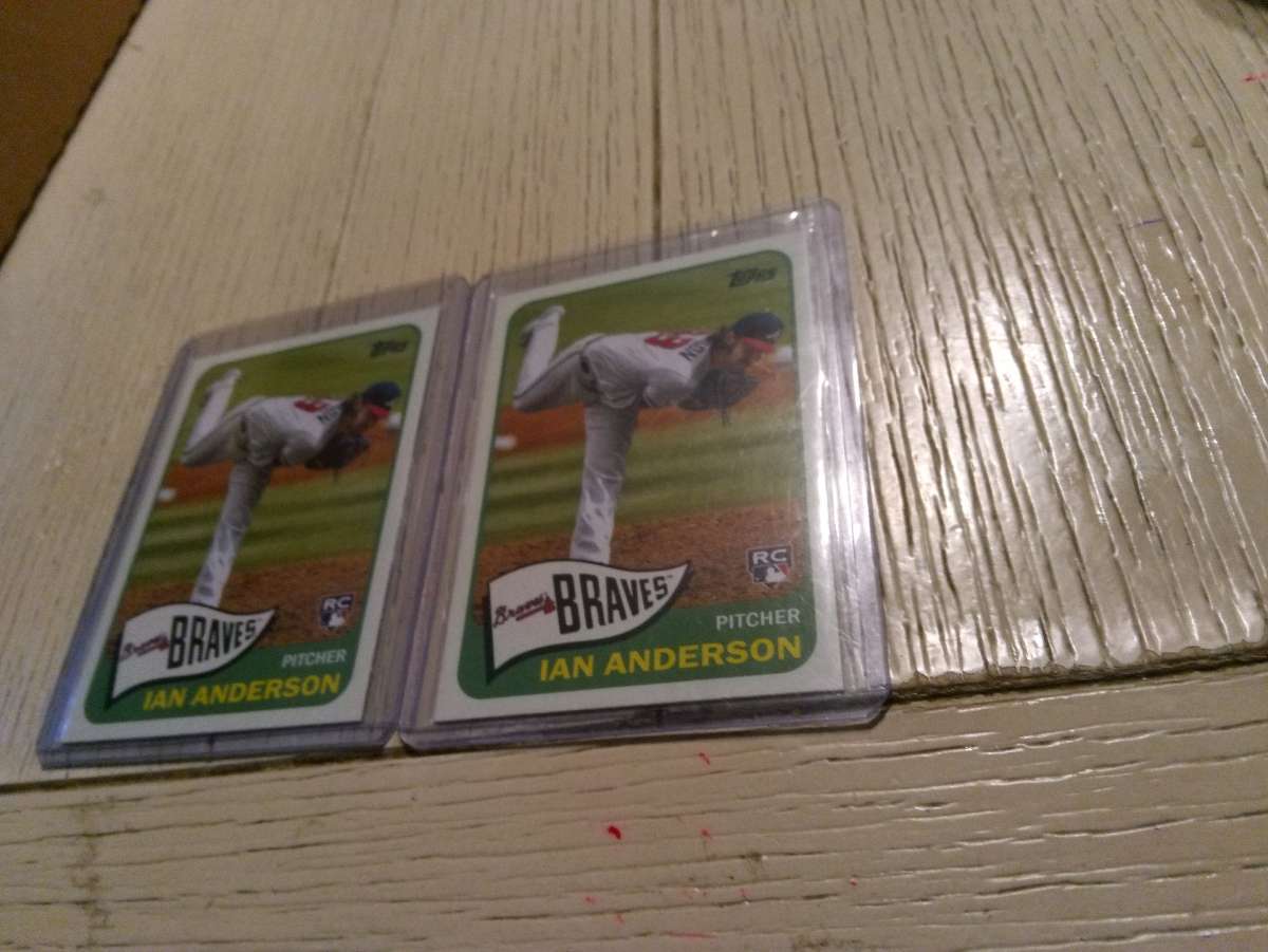 2 card rookie lot Topps Ian Anderson