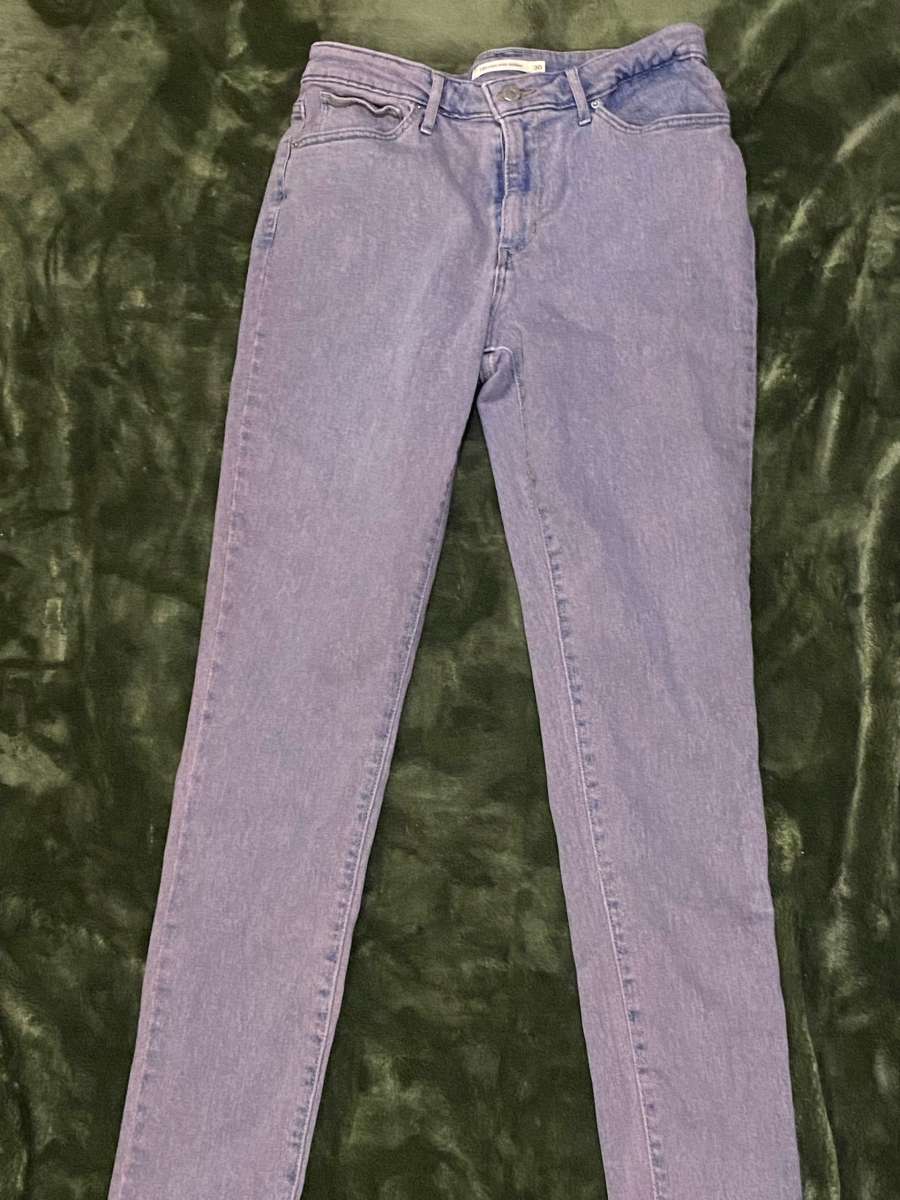 levi purple denim jeans