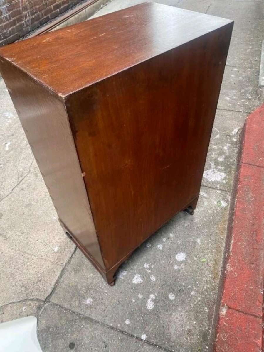 Vintage Cabinet  Solid Wood  Brass