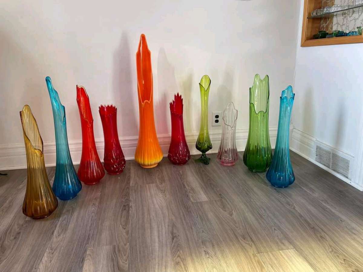 bittersweet swung vasesfenton vases carnival vase