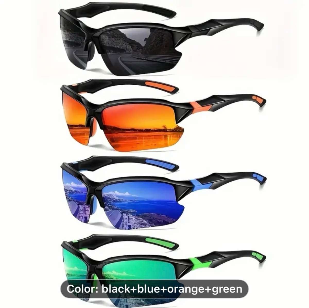 4pcs HighPerformance Polarized Glasses