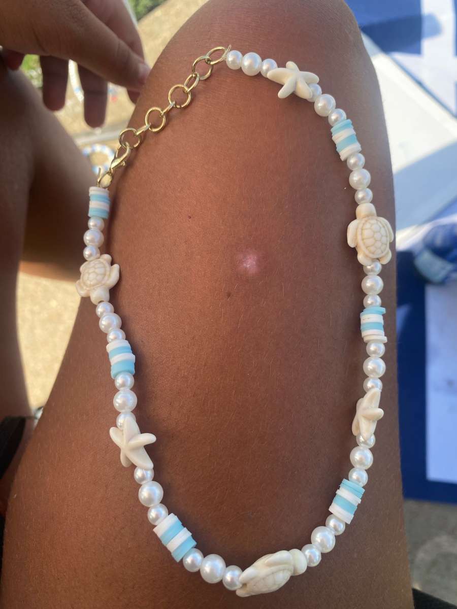 beach and cute necklaces