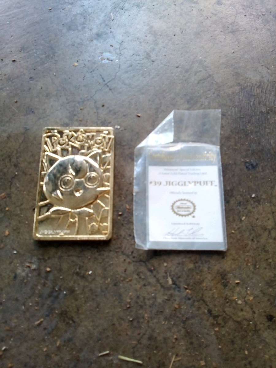 Jiggly Puff Gold Plated trading card