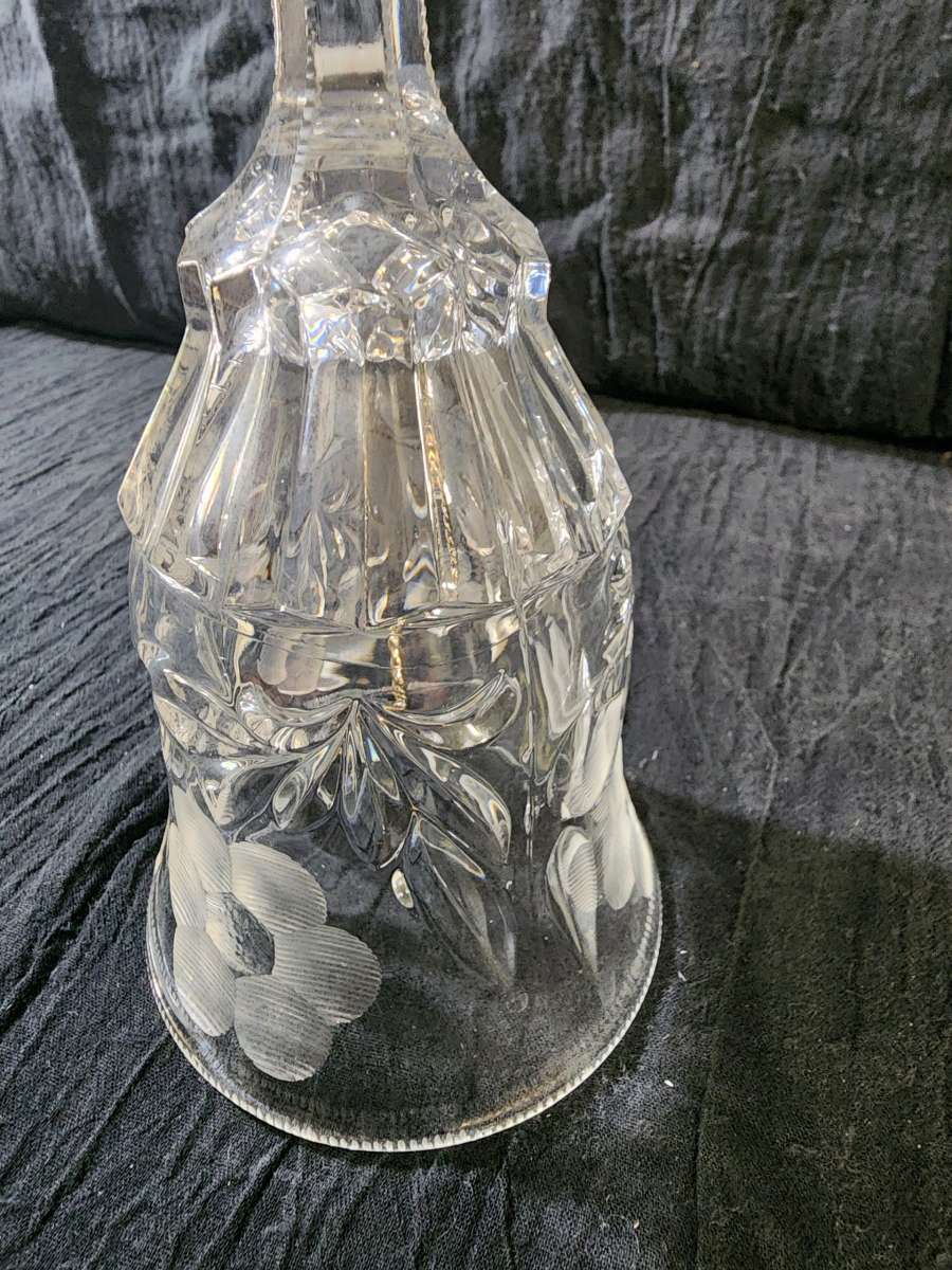 cut glass crystal bell
