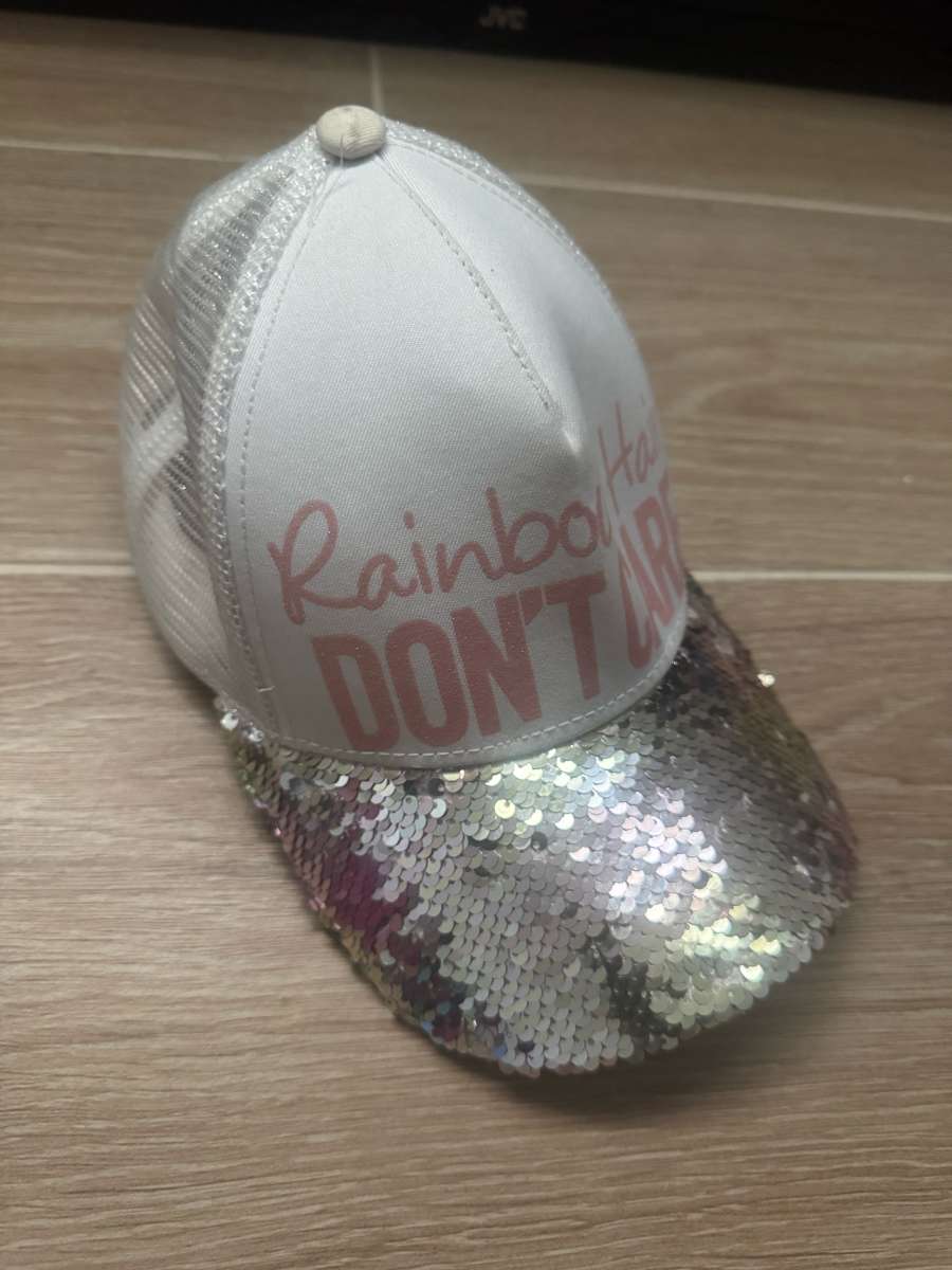 Rainbow Hair Dont Care Reversible Sequin Hat