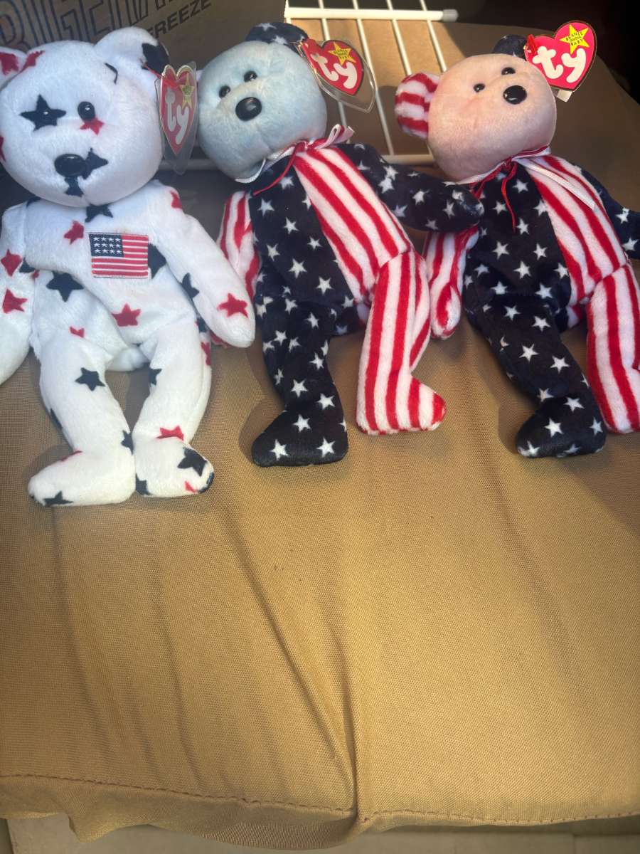 Ty beanie babies authentic retired and never played with