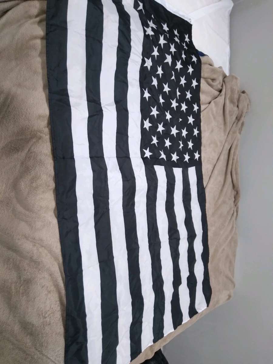 USA Black And White Flag
